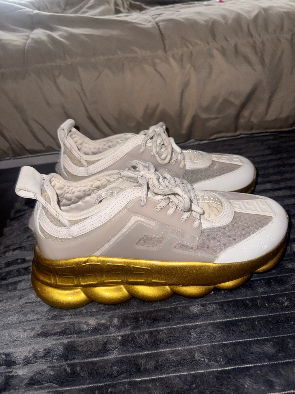 VERSACE Chain Reaction Platform Athletic Sneakers